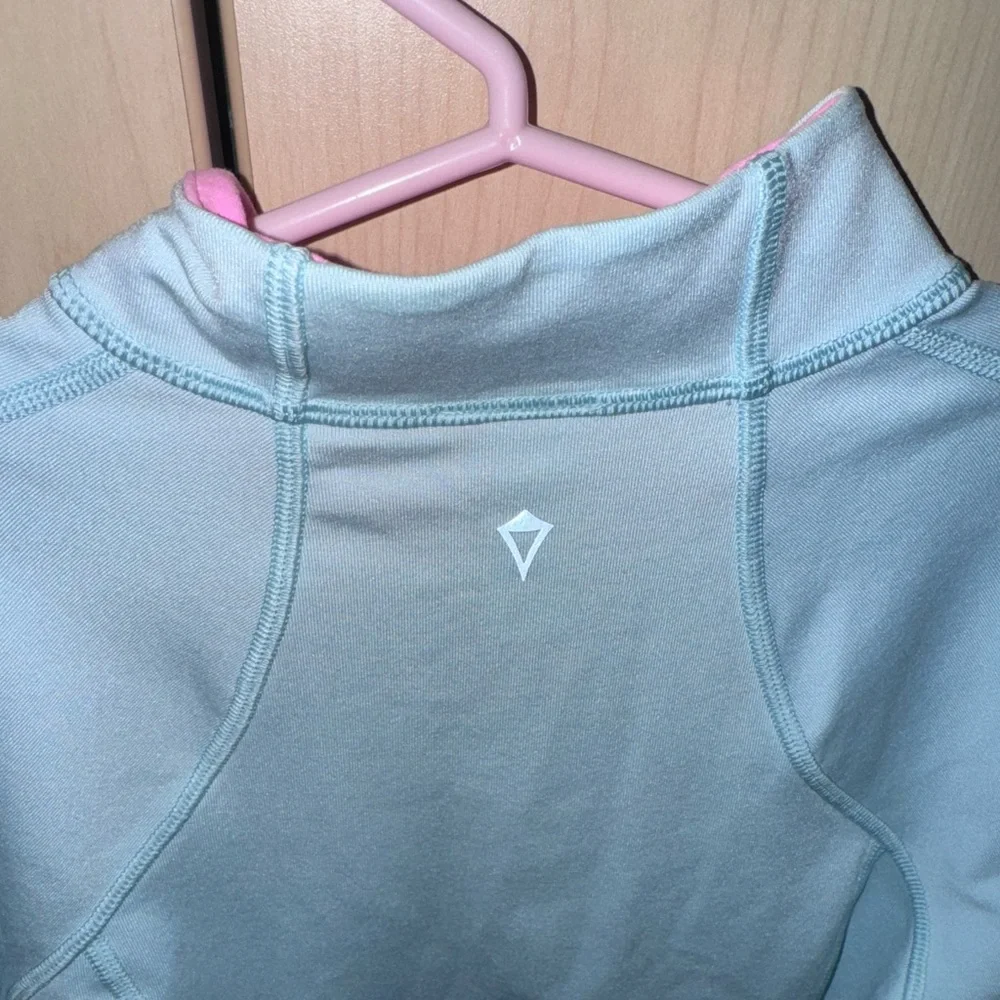 Ivivva by Lululemon Girls Full Zip Athletic Jacket Size 12 Blue Pink
